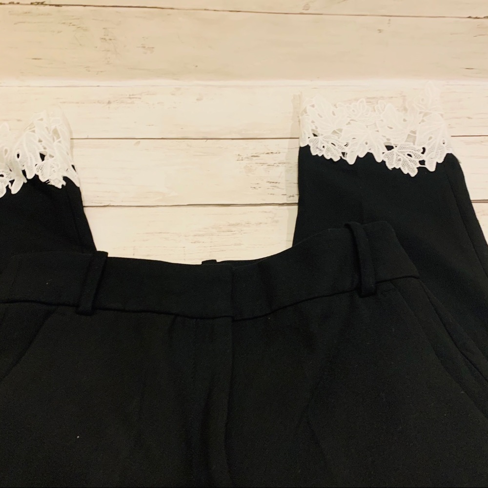 SZ XS Zara lace trimmed Zara black NWT - Picture 7 of 9